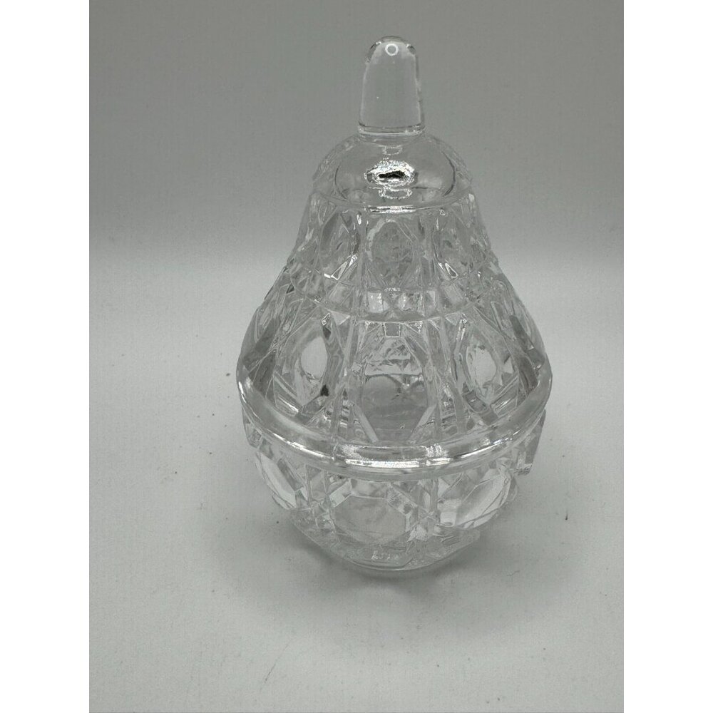 Anna Hutte Bleikristall 24% Lead Crystal Mini Covered Dish Pear Mother's Day Mom